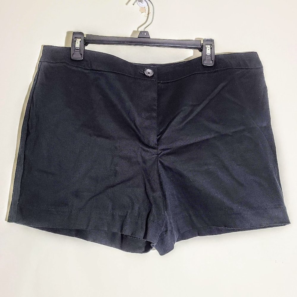 Worthington Modern Fit High Rise Midi Shorts Sz 16